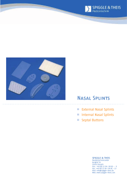 Nasal Splints
