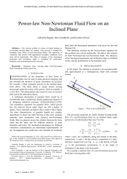 Power-law Non-Newtonian Fluid Flow on an Inclined Plane