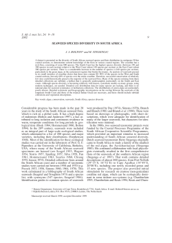 Pondoland MPA Bolton Stegenga 2002