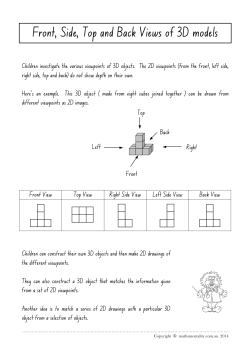 Front, Left, Right, Top views of 3D models