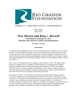 New Mexico and King v. Burwell