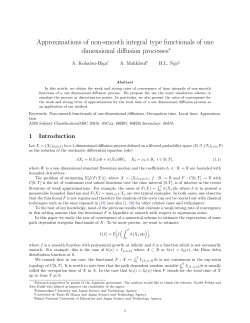 Approximations of non-smooth integral type functionals of one