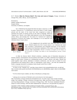 Book Review -- WJT Mitchell - International Journal of Communication