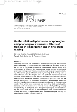 first language - Universit&eacute; de Provence