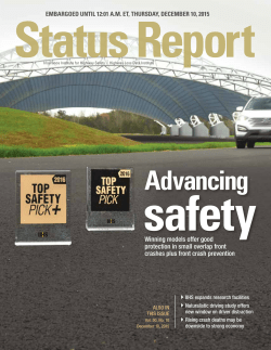 IIHS Status Report