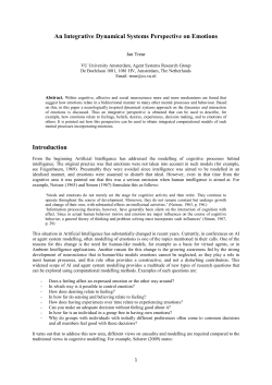 An Integrative Dynamical Systems Perspective on Emotions