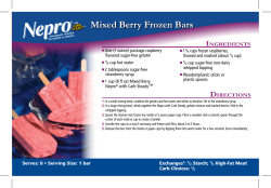Mixed Berry Frozen Bars