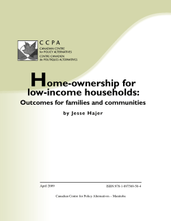 Home-ownership for low-income households