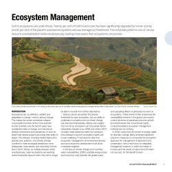 Ecosystem Management