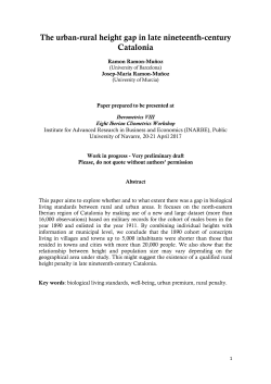 The urban-rural height gap in late nineteenth
