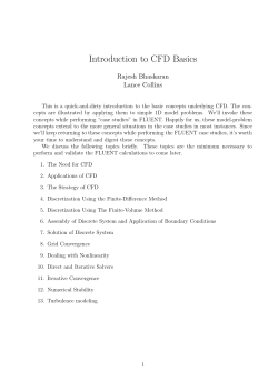 Introduction to CFD Basics