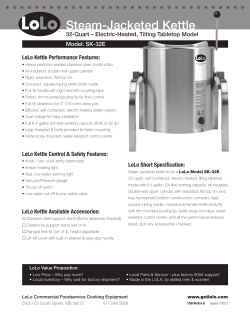 Steam-Jacketed Kettle