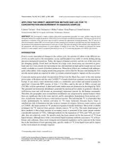 281 APPLYING THE DIRECT ABSORPTION METHOD AND LSC