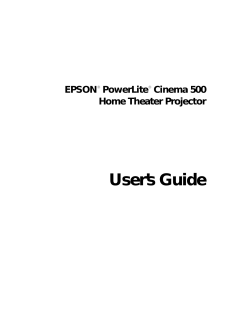 EPSON PowerLite Cinema 500