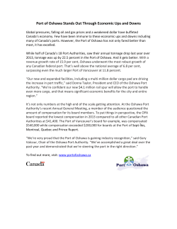 Port of Oshawa Stands Out Through Economic Ups and Downs