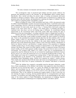 abstract - University of Pennsylvania Department of Linguistics