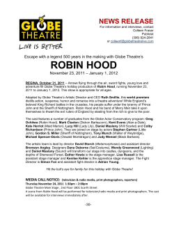 Robin Hood - Globe Theatre