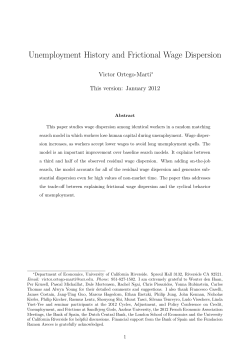 Unemployment History and Frictional Wage Dispersion
