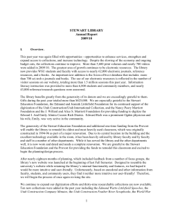 2009/10 - Stewart Library