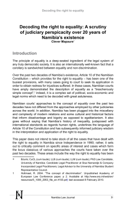 Decoding the right to equality