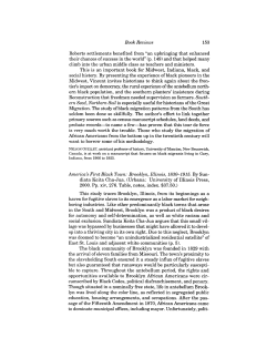 Book Re views 153 Roberts settlements