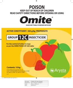 POISON - Arysta LifeScience Australia