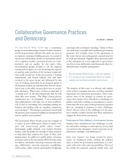 Collaborative governance practices and democracy