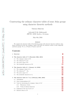 Constructing the ordinary character tables of some Atlas groups