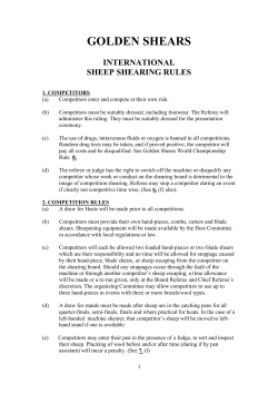 International Sheep Shearing rules pdf
