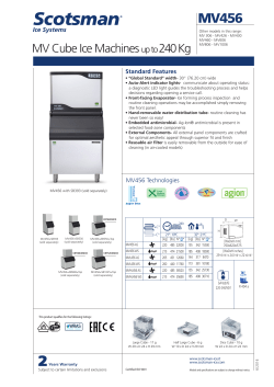 MV Cube Ice Machines up to 240 Kg