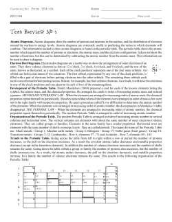 Test Review # 4 - Evan`s Chemistry Corner