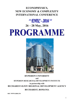 conference programme 2016