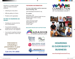 to review the Hoarding Connection brochure.