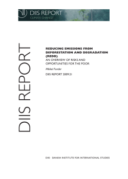 Reducing Emissions from Deforestation and Degradation
