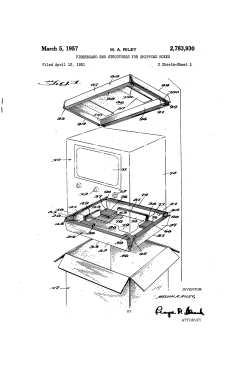 Fiberboard end structures for shipping boxes