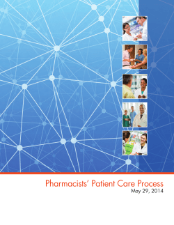 Pharmacists` Patient Care Process