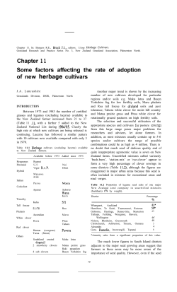 Some factors affecting the rate of adoption of new herbage cultivars