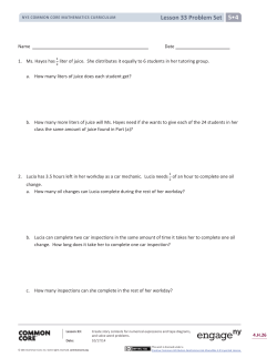 Problem Set Lesson 33 - Prairie Hills Elementary