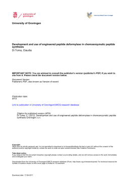 Development and Use of Engineered Peptide Deformylases in