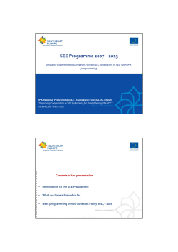 Mr. Ivan Curzolo _South East Europe Programme