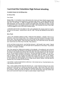 I survived the Columbine High School shooting