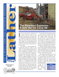 The Aqueduct Expansion - A Safe Bet for Local 46