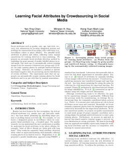 Learning Facial Attributes by Crowdsourcing in Social Media