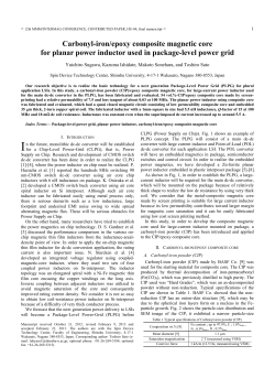 Carbonyl-iron/epoxy composite magnetic core for planar power