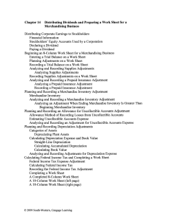 Outline and Worksheet