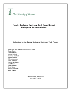 Gender-Inclusive Restroom Task Force Report Findings