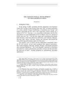 the constitutional development of the european union