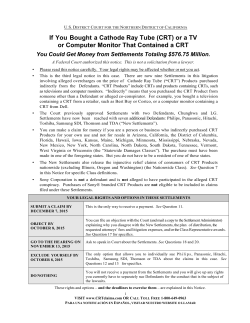 If You Bought a Cathode Ray Tube (CRT) or a TV or Computer