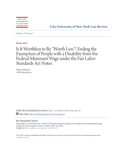 Is It Worthless to Be "Worth Less"? Ending the Exemption of People