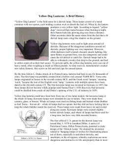 Yellow Dog Lanterns: A Brief History